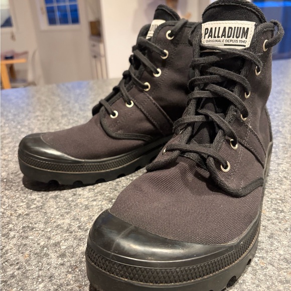 Palladium Men\'s Black Canvas Boots main image 5